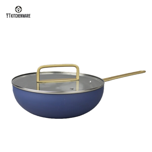 Nonstick Aluminum Cookware Set with Glass Lids & Metal Handles | Premium Pots & Pans for Home & Wholesale