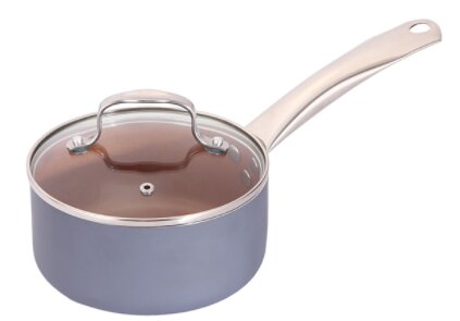 Vintage Bronze Lined & Slate Gray Forged Cookware Collection with Durable Stainless Steel Handles & Multi-Purpose Baking