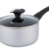Sleek Silver Thermo-Spot Stretched Cookware Set with Heat-Resistant Ergonomic Handles