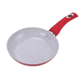 YTKitchenware Vibrant Red Cookware Set – White Ceramic Nonstick Interior with Durable Pressed Construction