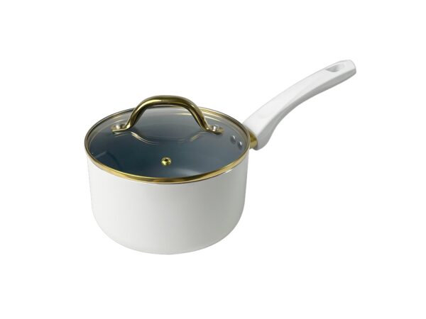 Clarity Gold-Edged Professional Home Kitchen Cookware Set