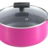 Vivid Magenta & Speckled Silver Stretched Cookware Set with Baking Accessory Kit