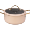 Elegant Cream & Non-Stick Core Heat-Resistant Aluminum Cookware Collection