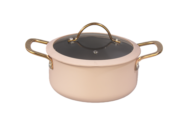 Elegant Cream & Non-Stick Core Heat-Resistant Aluminum Cookware Collection