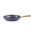 Elegant Ribbed Aluminum Nonstick Cookware Set with Luxury Gold Handles – Factory Direct Supply