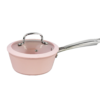 Healthy Cooking Made Easy – Pink Ceramic Nonstick Aluminum Cookware Set, Certified Factory Supply