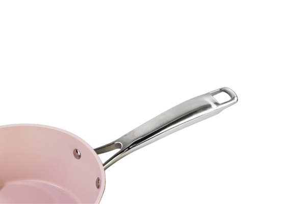 Healthy Cooking Made Easy – Pink Ceramic Nonstick Aluminum Cookware Set, Certified Factory Supply