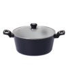 16-Piece Aluminum Non-Stick Cookware Set with Glass Lids