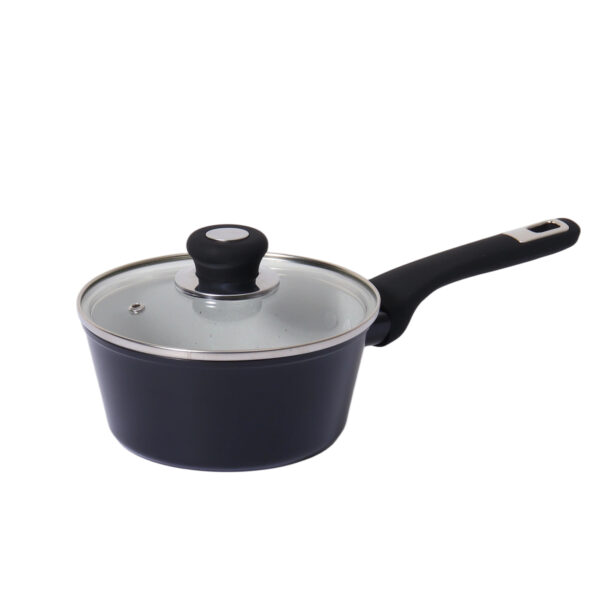 16-Piece Aluminum Non-Stick Cookware Set with Glass Lids