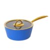 01233d270d78729ecf45e98a71571869 11-Piece Multi-Color Ribbed Non-Stick Aluminum Cookware Set with Gold Accents
