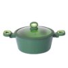 04a5a4a2ff82e7ab2f818a9bd80878bf 15-Piece Two-Tone Green Non-Stick Aluminum Cookware Set