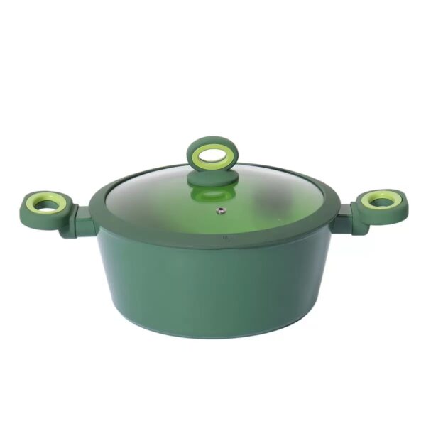 04a5a4a2ff82e7ab2f818a9bd80878bf 15-Piece Two-Tone Green Non-Stick Aluminum Cookware Set