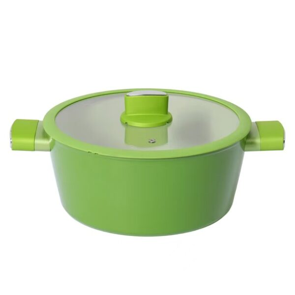 24334b67876454639007c52f599e280a 16-Piece Vibrant Green Non-Stick Aluminum Cookware Set