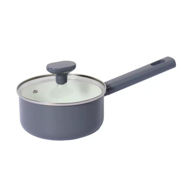 42bdb5ceabccf515afae7caa3ecdfb6a 14-Piece Grey & White Non-Stick Aluminum Cookware Set