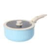 60440b899c46e307201f31f082e049d1 9-Piece Pastel Multi-Color Non-Stick Aluminum Cookware Set with Detachable Handles