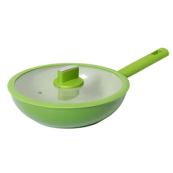 79563f35b619ef456016d657a284eda1 16-Piece Vibrant Green Non-Stick Aluminum Cookware Set