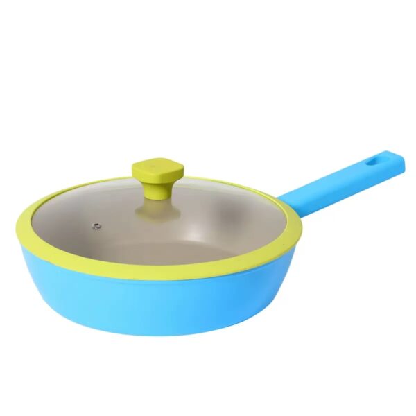 7bf6c3732cf7eb2606287acf32ea8ed6 14-Piece Blue & Lime Green Non-Stick Aluminum Cookware Set