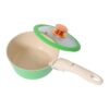 9a30d42a81e752aaa4cbfcd22b4e1be1 10-Piece Green & Beige Non-Stick Aluminum Cookware Set with Detachable Handles