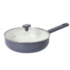 9b5d747c93e429e8b98a3638d3924df8 14-Piece Grey & White Non-Stick Aluminum Cookware Set