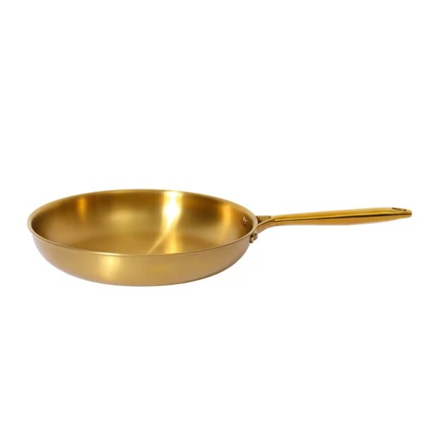 Titanium Gold Tri-Ply Stainless Steel Skillet