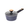 c78ecea31affe76e1c8fed6f8a02a293 11-Piece Black Non-Stick Aluminum Cookware Set with Rose Gold Accents