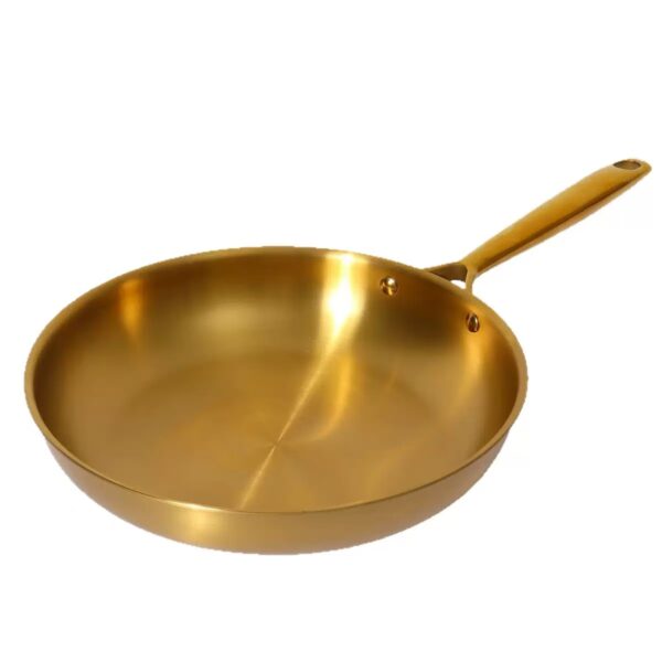 Titanium Gold Tri-Ply Stainless Steel Skillet