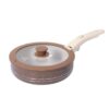 f27b4c753305da344e192445ec2bf5b1 12-Piece Brown Non-Stick Aluminum Cookware Set with Detachable Handles