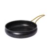 f595e018c5ef1c88387a37ca488d0446 9-Piece Black Gold-Speckled Non-Stick Aluminum Cookware Set with Gold Accents