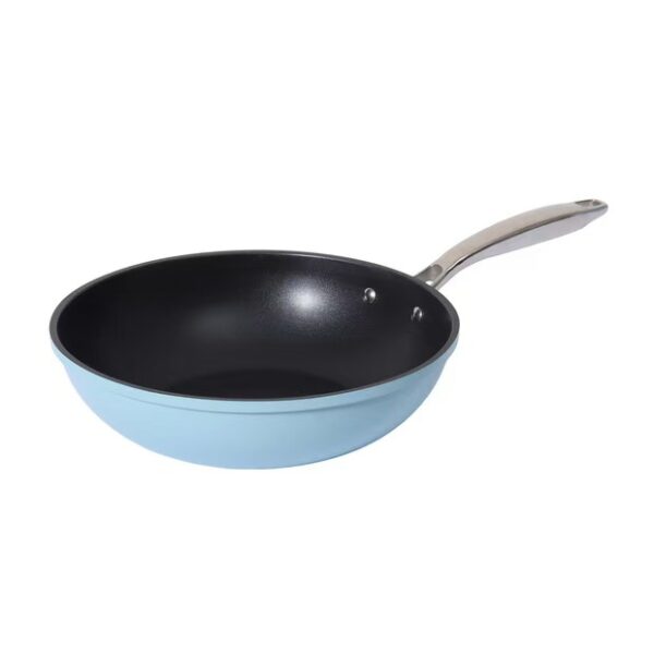 003d667e958661aa8baba1216c80ce65 7-Piece Light Blue & Black Non-Stick Aluminum Cookware Set with Stainless Steel Handles