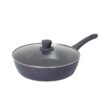 1bca2074cd0e75fcf258e3d00b26f364 10-Piece Black Granite Non-Stick Aluminum Cookware Set