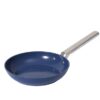 7-Piece Navy Blue Non-Stick Aluminum Cookware Set with Stainless Steel