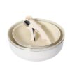 6-Piece Cream White Non-Stick Aluminum Cookware Set with Detachable Handle