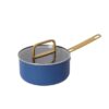 c81d132a5283efe8a6a1a45617bdc984 11-Piece Navy Blue Non-Stick Aluminum Cookware Set with Gold Handles