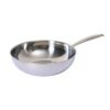 7 Pieces Tri-Ply Stainless Steel Cookware Set, Mirror Polished Non-Stick Pots & Pans with Glass Lids