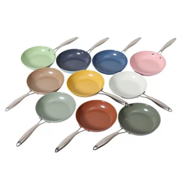 Colorful Nonstick Frying Pan Set – Multi-Piece Skillet Cookware for Easy Cooking and Quick Cleaning