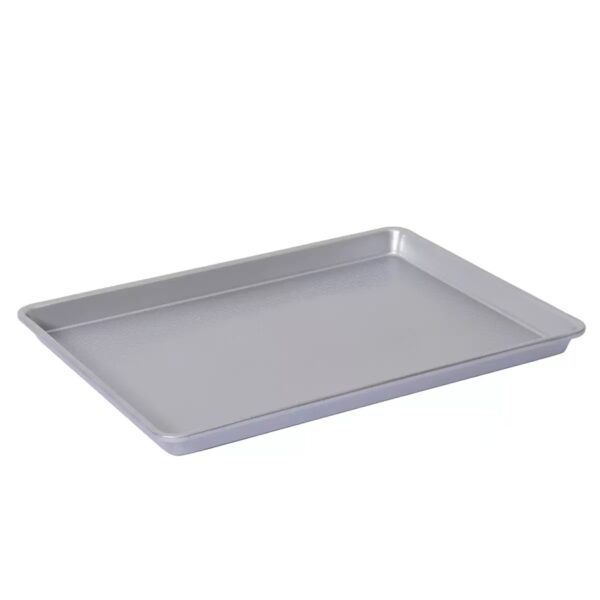 5b31ae08ea3e5383f5525c5fd43e355e 5 Pcs Silver Textured Carbon Steel Bakeware Set, Nonstick Cake Muffin & Baking Tray Kit