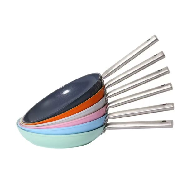 98af00275320537cfa9b819efcd86409 Colorful Nonstick Frying Pans – 6PCS Easy-Clean Skillet Set for Everyday Cooking