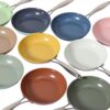 Colorful Nonstick Frying Pan Set – Multi-Piece Skillet Cookware for Easy Cooking and Quick Cleaning