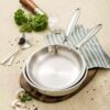 7-Piece Stainless Steel Cookware Set, Multi Size Pots & Pans for Home Cooking, Induction Compatible Kitchen Cookware Set